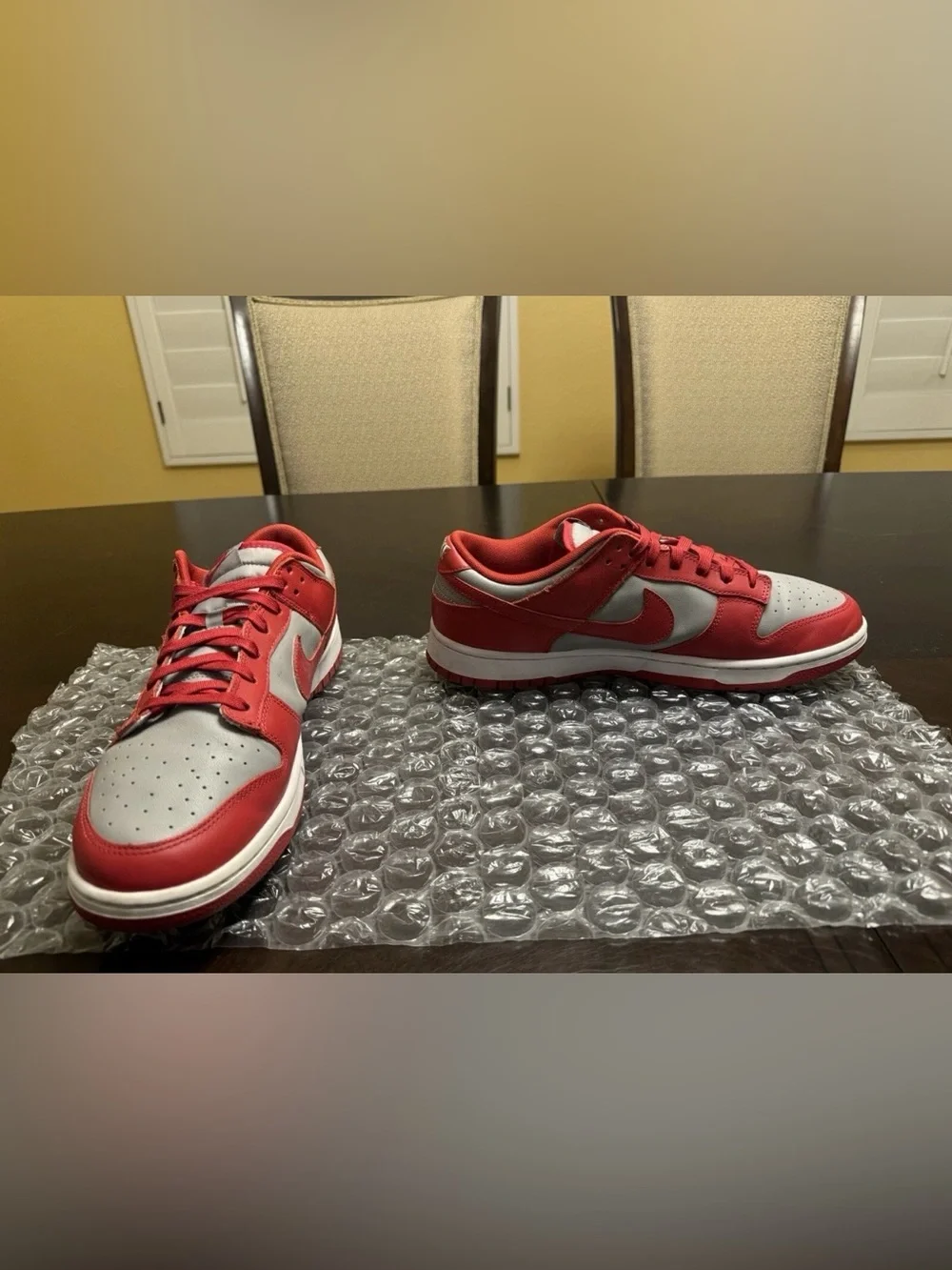 Nike Dunk Low UNLV University Red Gray Sneaker Shoes Size US 12